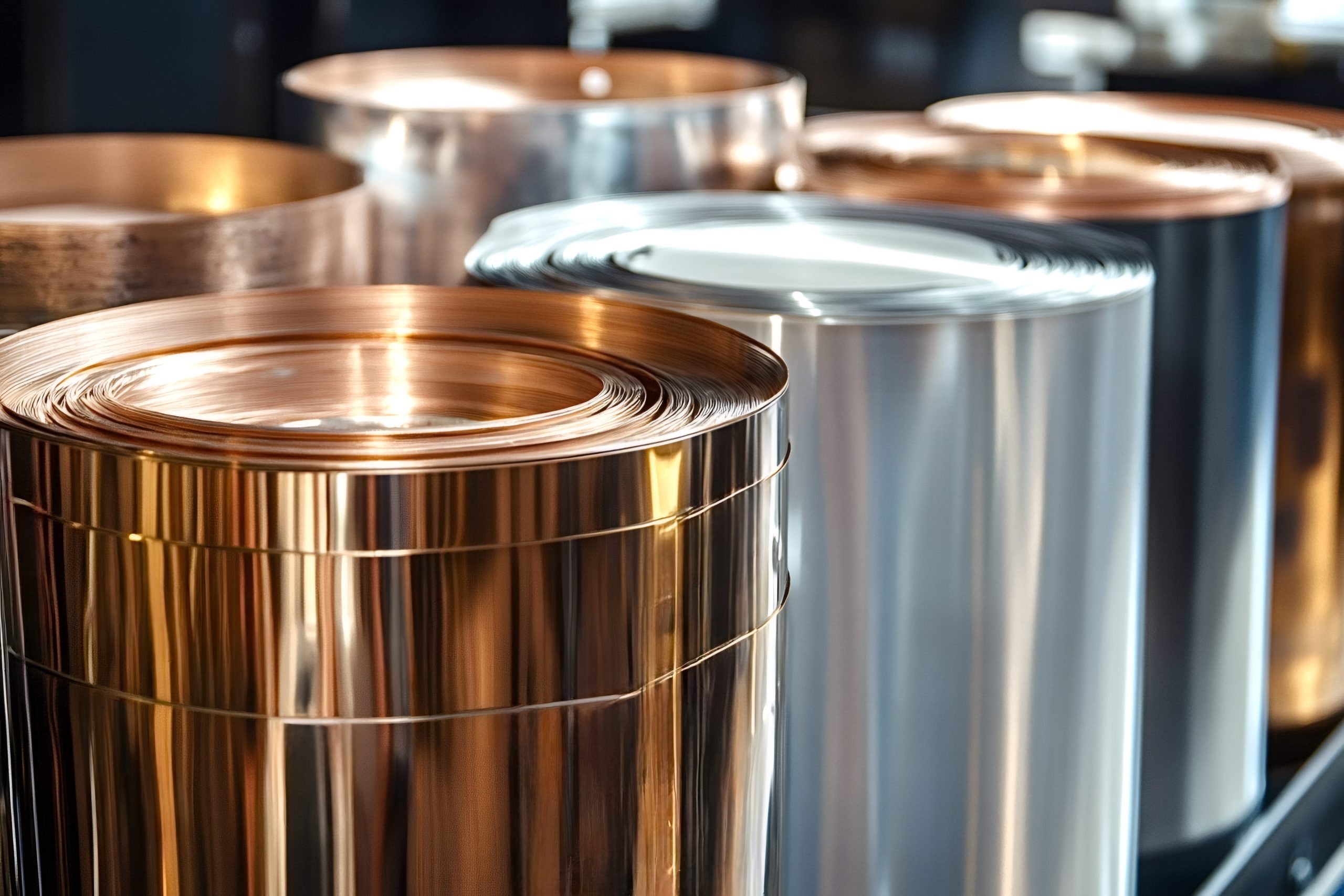 Copper and aluminum rolls